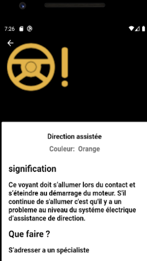 voyant voiture symbole Screenshot 0