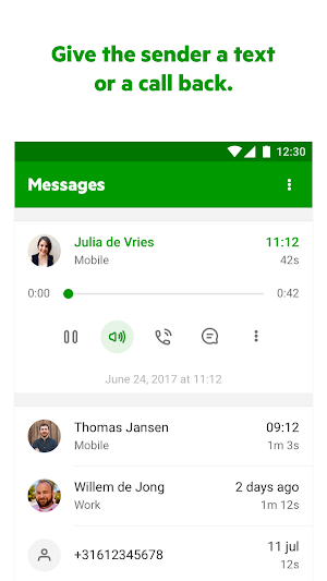 KPN VoiceMail Screenshot 2
