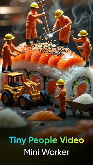Tiny People Video: Mini Worker Screenshot 0