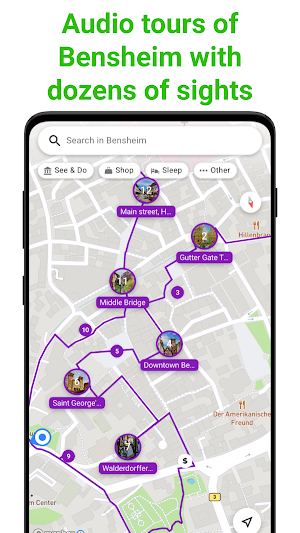 Bensheim Tour Guide:SmartGuide Screenshot 0