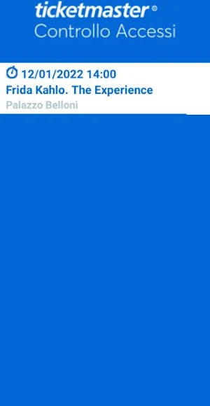 Ticketmaster Controllo Accessi Screenshot 2