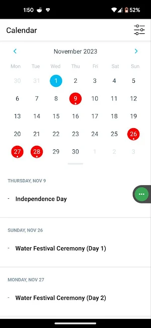 Super Calendar Screenshot 0