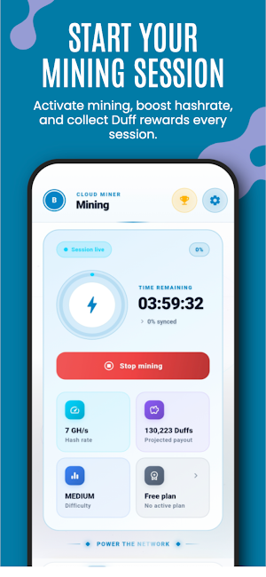 Giga Dashcoin Mining Miner Screenshot 1