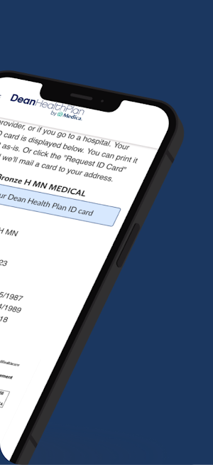 Dean Health Plan Member Screenshot 1