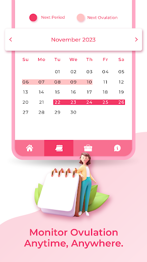 Period Tracker & Pregnancy App Screenshot 3