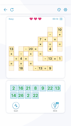 Math Cross - Number Crossword Screenshot 1