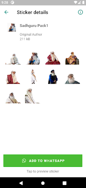 Sadhguru Stickers for WA Screenshot 2