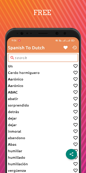 Spanish To Dutch Dictionary Screenshot 0