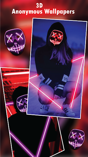 🎭 Anonymous Wallpapers 🔥👨‍💻Anons Hackers image Screenshot 3
