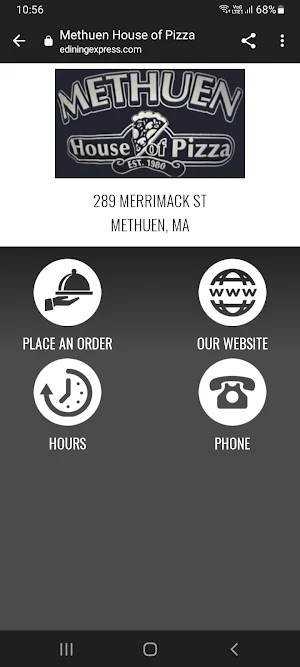 Methuen House of Pizza Screenshot 0