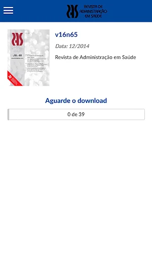 Rev. Administração em Saúde Screenshot 3