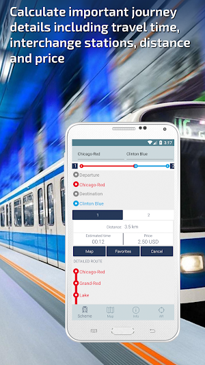 Chicago L Guide and Subway Route Planner Screenshot 2