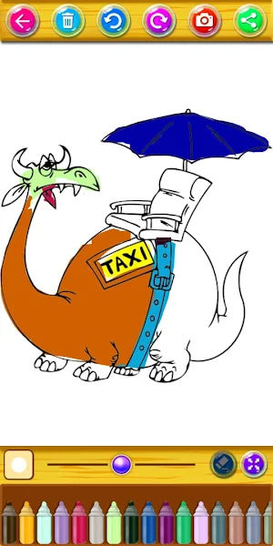 Coloring Dragons Kids Screenshot 2