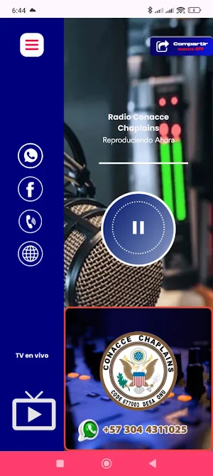 Radio Conacce Chaplains Screenshot 1