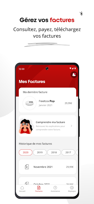 Freebox - Espace Abonné Screenshot 2