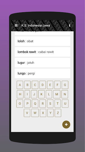 Kamus Sederhana Indonesia Jawa Screenshot 2