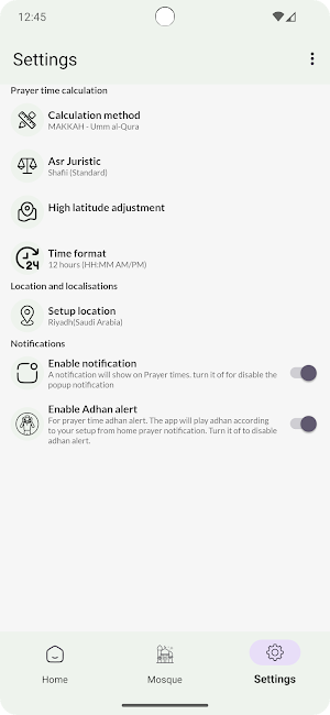 Salat Path- Adhan notification Screenshot 2