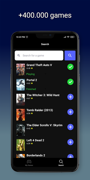 TGL Games - Game Database Screenshot 1