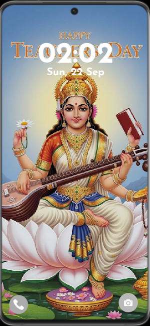 Saraswati Maa HD Wallpaper Screenshot 2