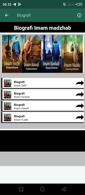Biografi 4 imam Screenshot 1