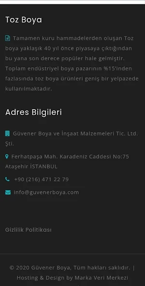 Güvener Elektrostatik Toz Boya Screenshot 3