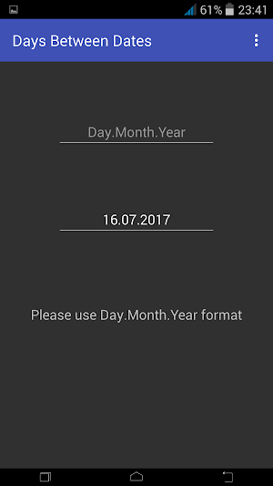 Days Between Dates Screenshot 0