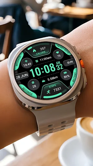Ink Green Arc Data ZKin Watch Screenshot 0
