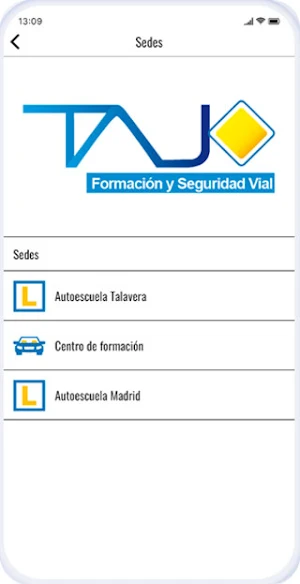 Autoescuela Tajo App Screenshot 1