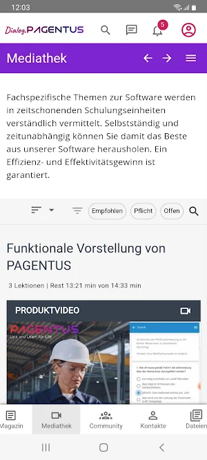 Dialog PAGENTUS Screenshot 2