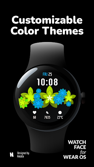 Valentine's Flower: Watch Face Screenshot 1