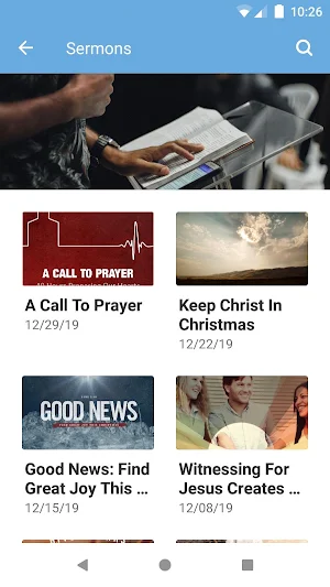 University Vineyard Church App Screenshot 1