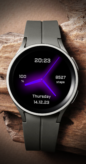 EY12 Purple Glow Watchface Screenshot 0