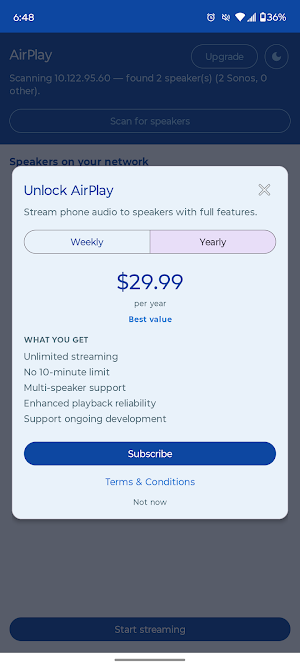 Auxio AirPlay Screenshot 2
