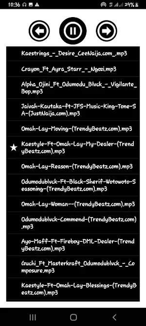 Music Player Screenshot 1