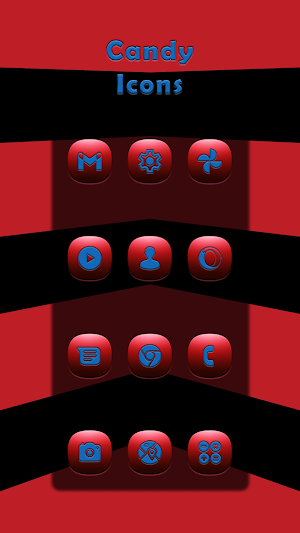 Candy Red Icons Screenshot 0