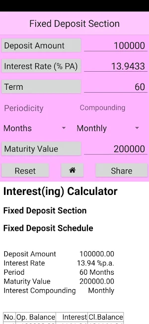 Interest(ing) Calculator Screenshot 2