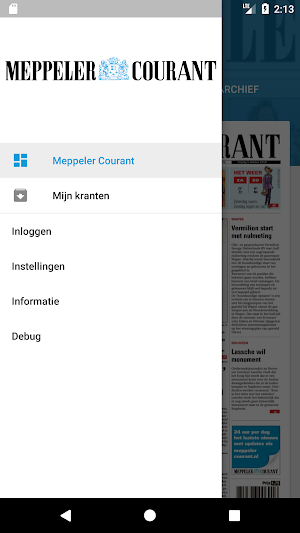 Meppeler Courant digitale krant Screenshot 1