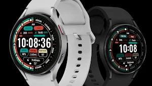 Flat Numbers Widget ZKin Watch Screenshot 1