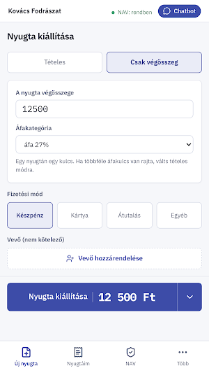 NyugtaSegéd Screenshot 0