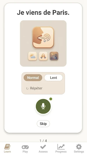 Flamingua: A1 French & German Screenshot 0