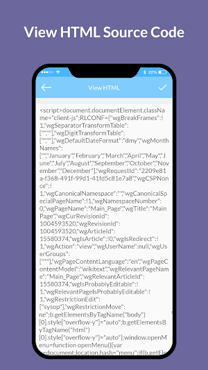 HTML Source Code Inspector, Viewer & Editor Screenshot 2
