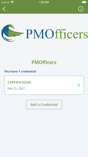 PMOfficers Cert Wallet Screenshot 3