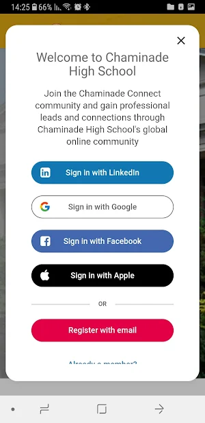Chaminade Connect Screenshot 1