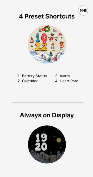 NW075_lite: Digital watch face Screenshot 3
