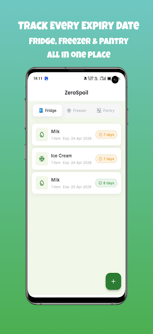 ZeroSpoil: Food Expiry Tracker Screenshot 0