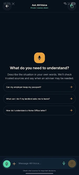 AfriVoice Screenshot 1