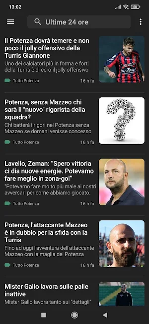 Potenza notizie Screenshot 2