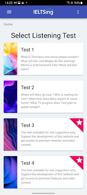 Happy IELTSing for test 🥳 Screenshot 1
