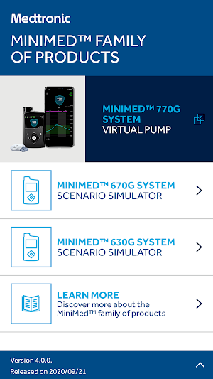 MiniMed™ Virtual Pumps App Screenshot 0