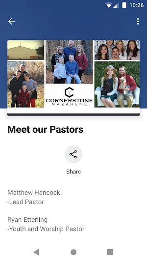 Cornerstone Nazarene Church Screenshot 2